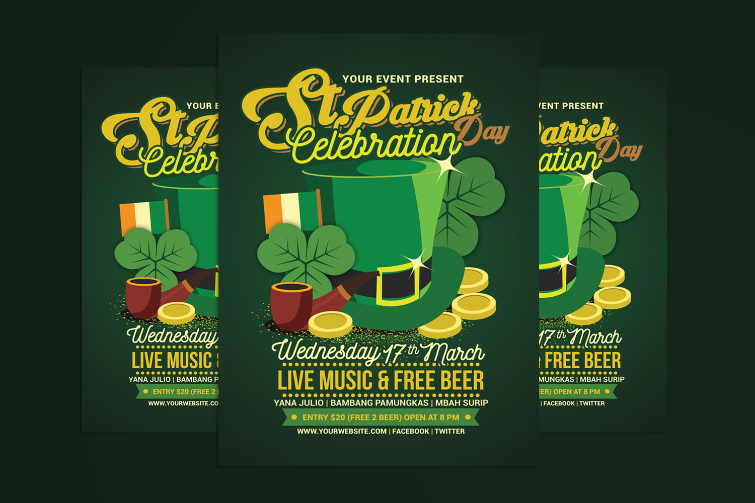 St Patrick's Day Celebration Flyer Corporate Identity