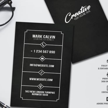 Card Black Corporate Identity 172545