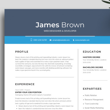 Page 3 Resume Templates 172633
