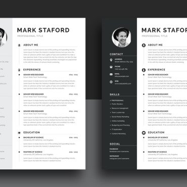 Page 3 Resume Templates 172635