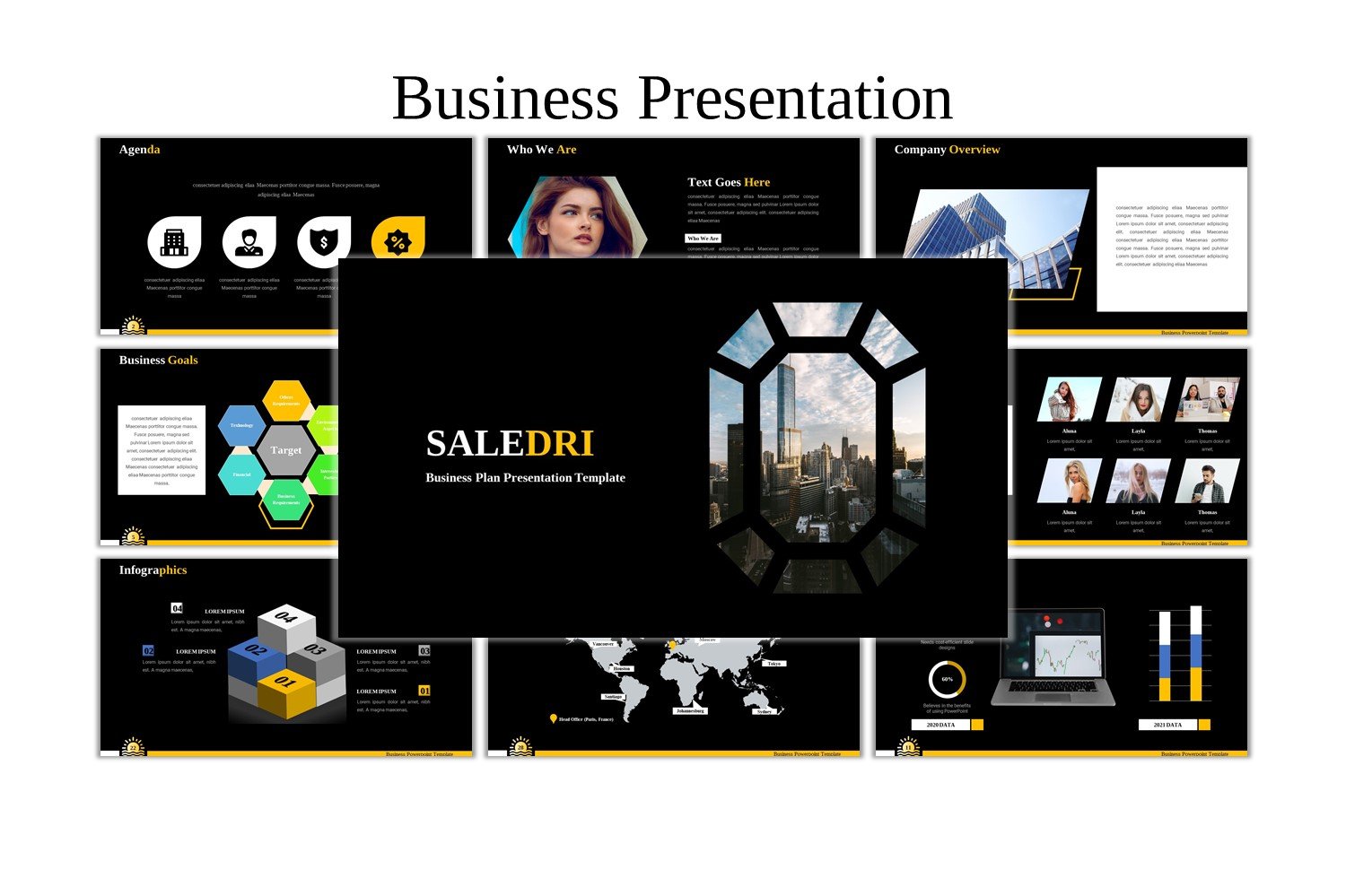 Saledri - Creative Business PowerPoint template