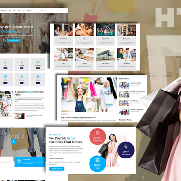 Outlet Shopping Responsive Website Templates 172655