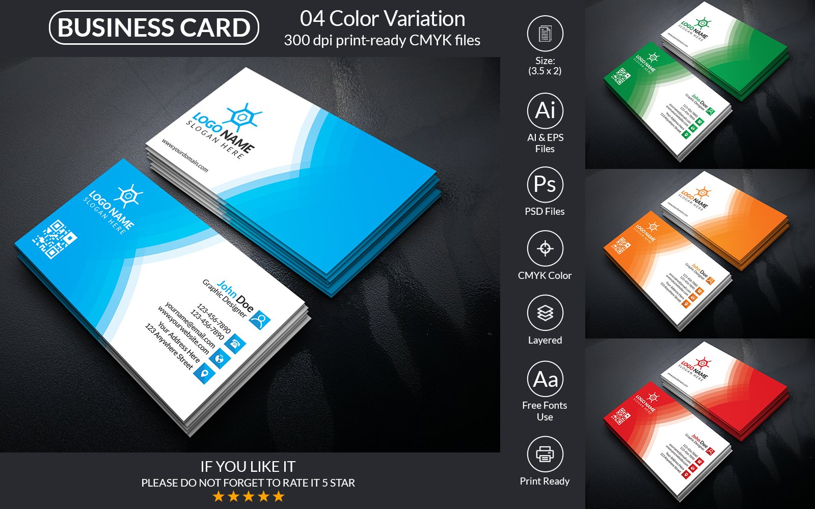 Business Card Design - Corporate Identity Template