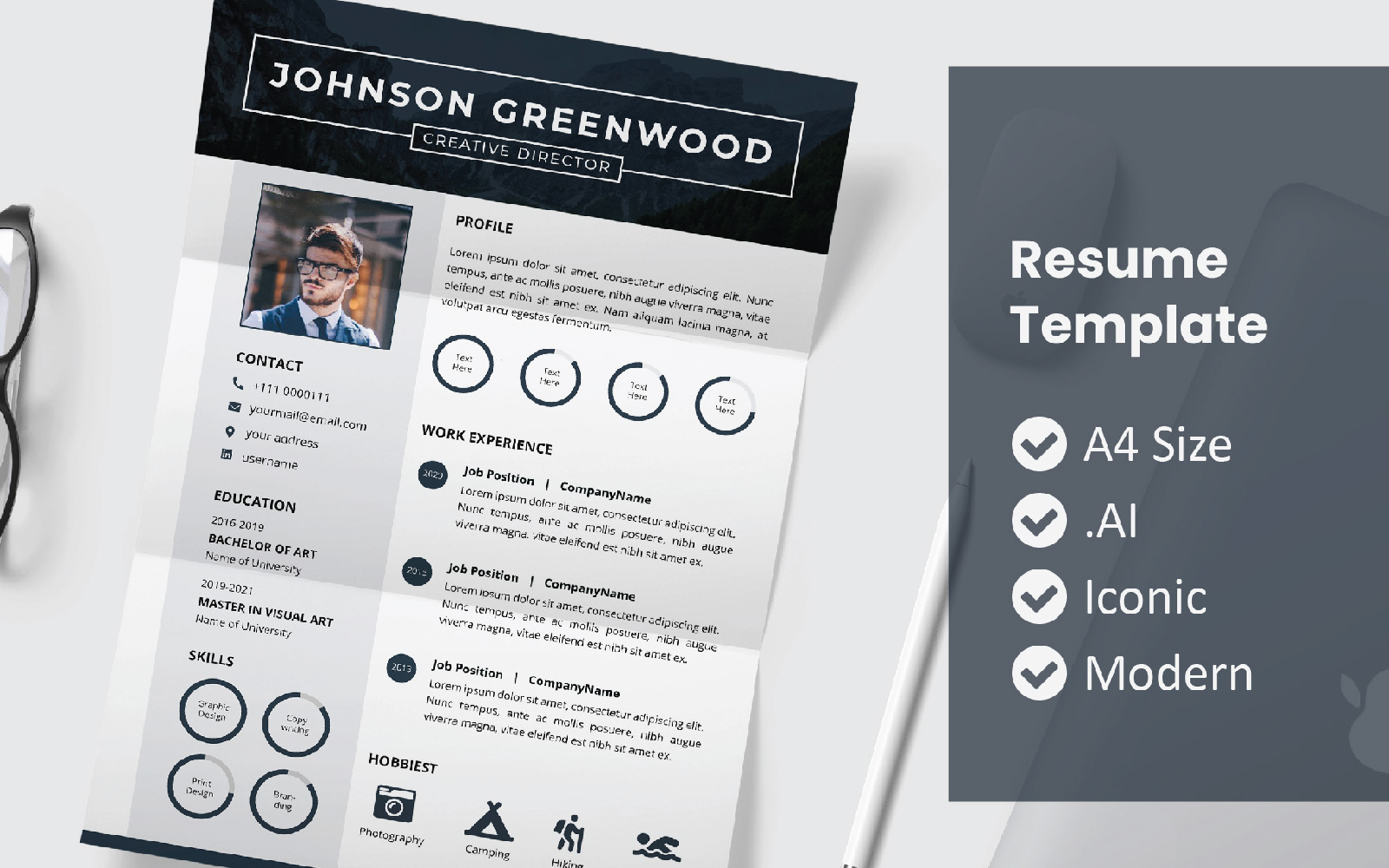 Creative Resume Printable Template