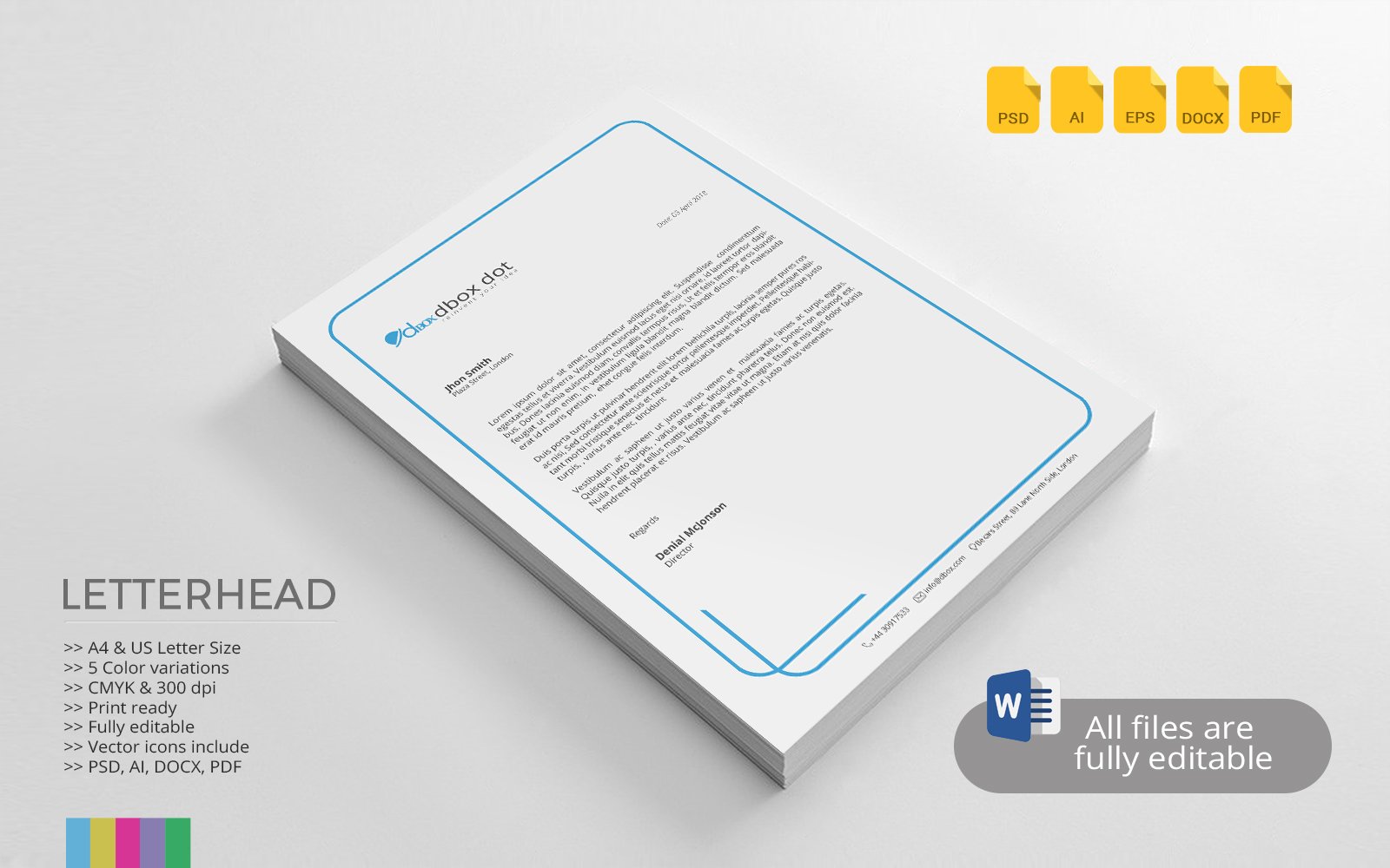 Letterhead Corporate Identity Template