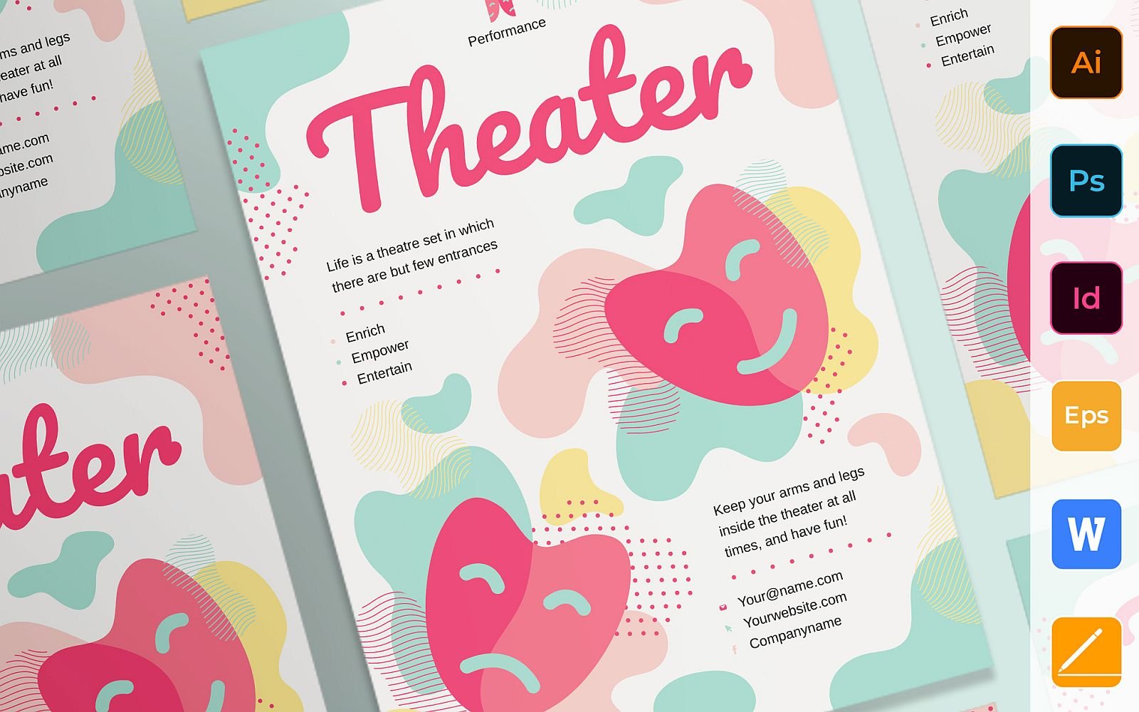 Creative Theater Poster Corporate Identity Template