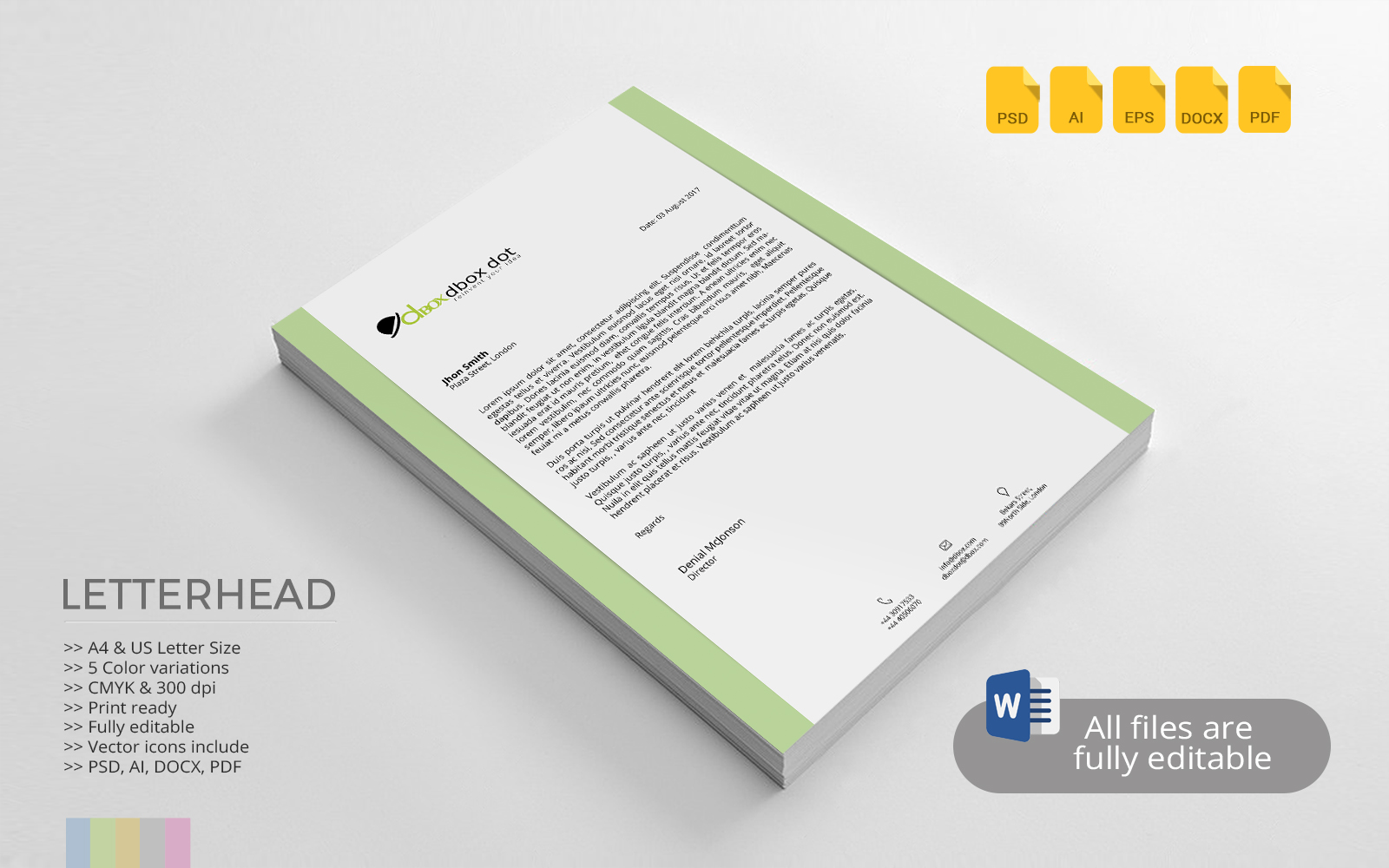 Letterhead Corporate Template