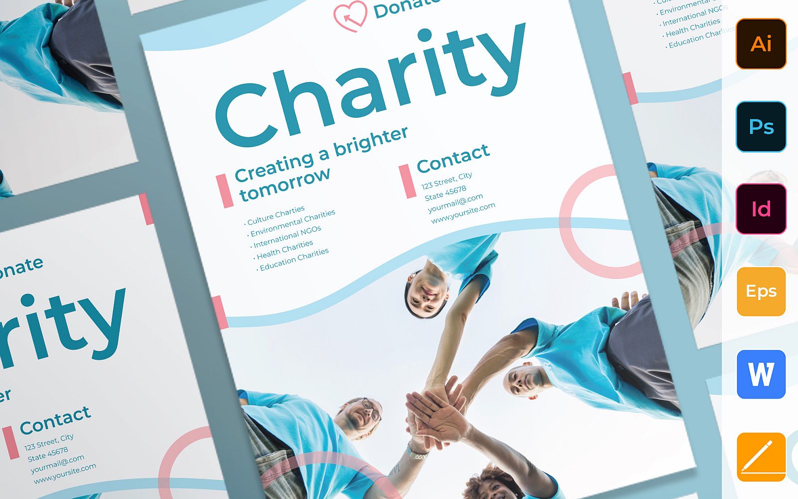 Multipurpose Charity Poster Corporate Identity Template