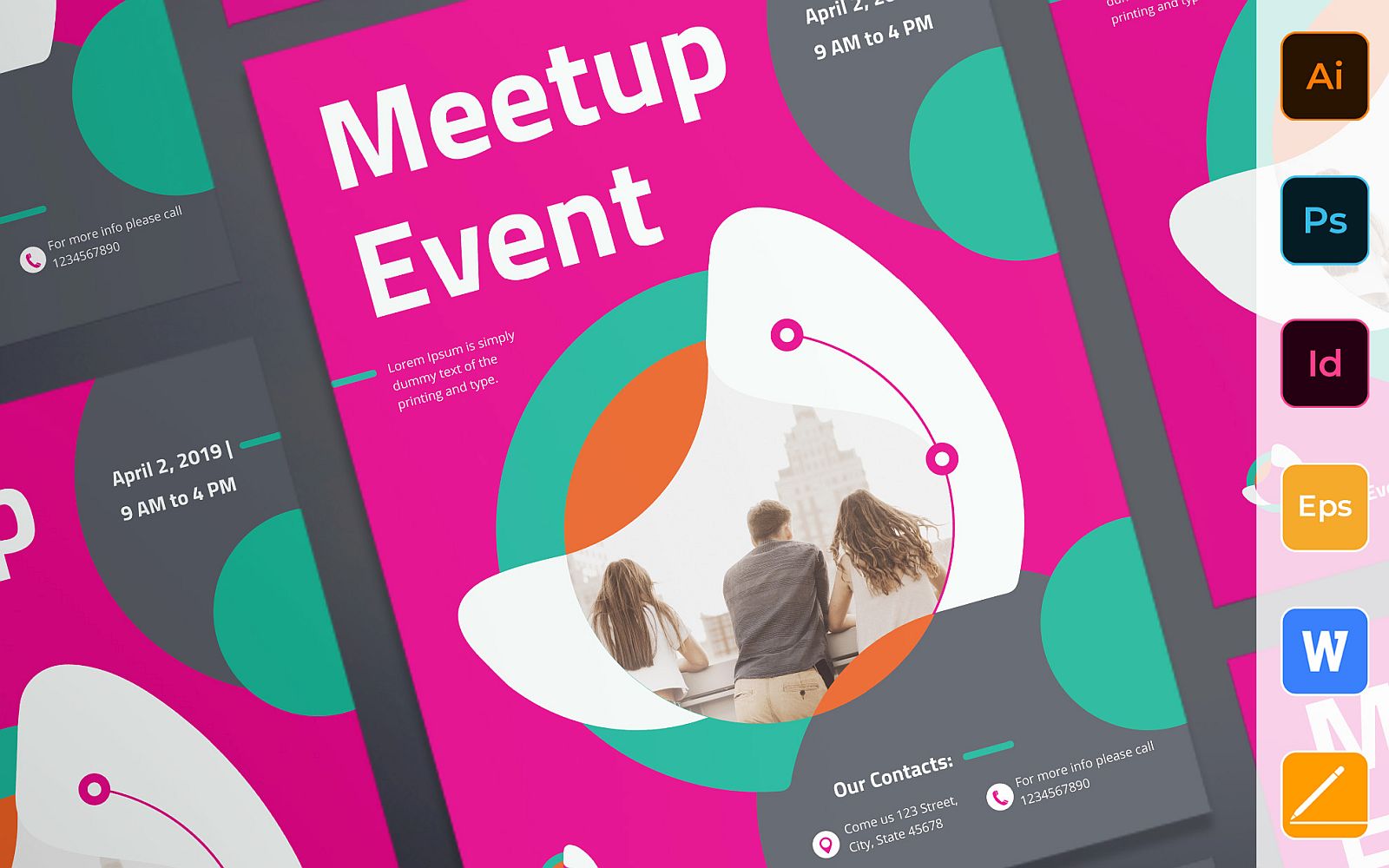 Multipurpose Meetup Event Poster Corporate Identity Template