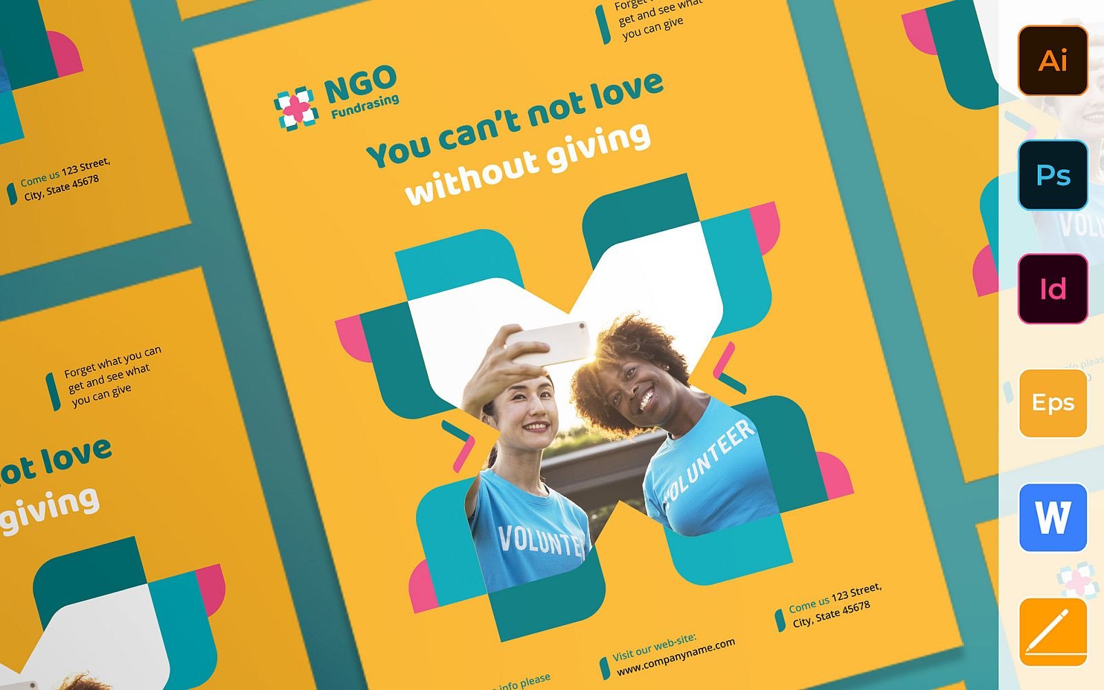 Multipurpose NGO Poster Corporate Identity Template