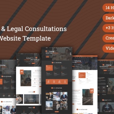 Agency Legal Responsive Website Templates 172894