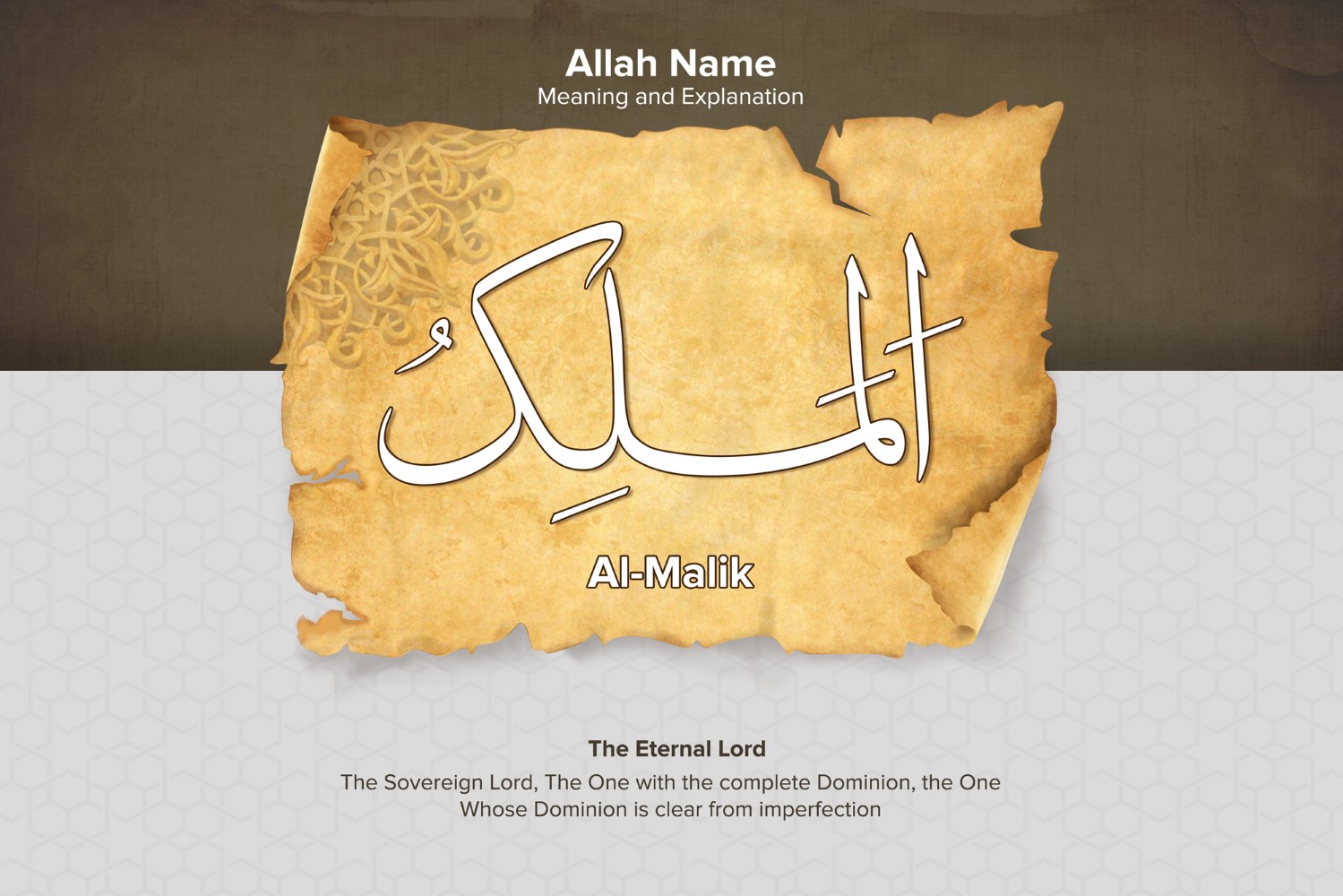 Al-Malik Meaning and Explanation Illustration