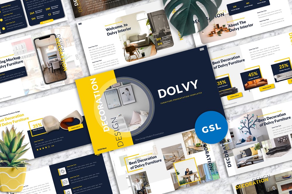 Dolvy - Furniture Google Slide