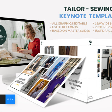 Sewing Clothes Keynote Templates 172944