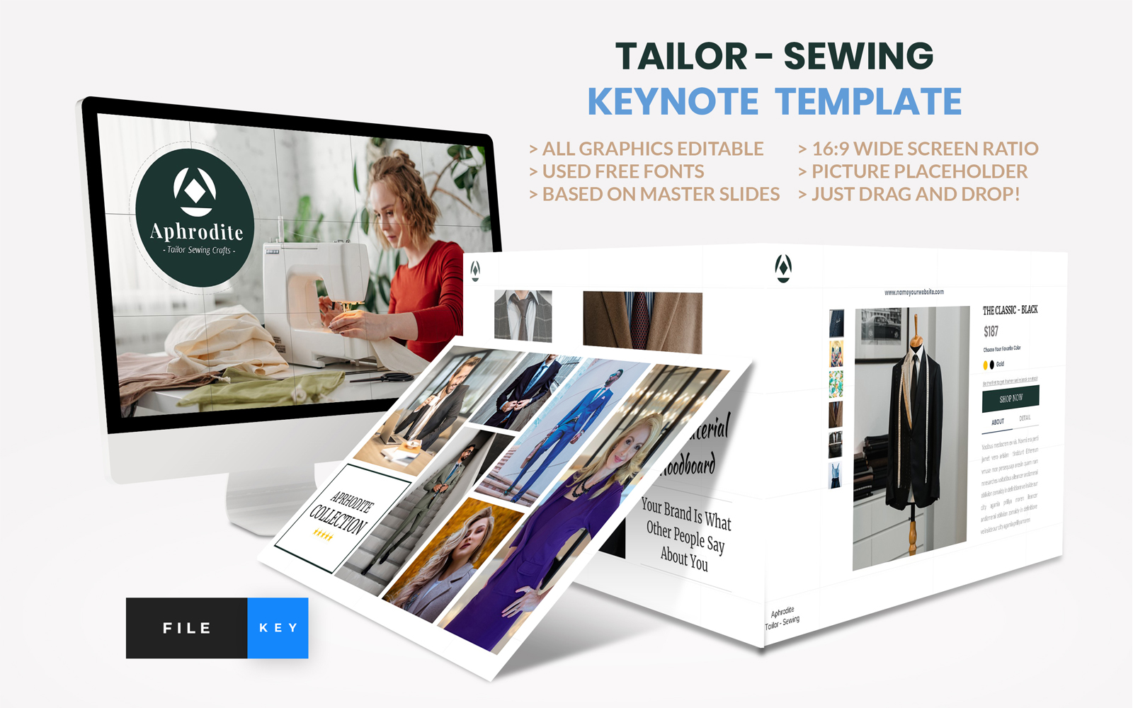 Tailor - Sewing Fashion Craft Keynote Template