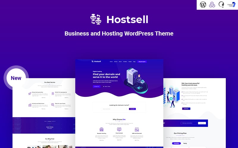 Hostsell - Business and Hosting Responsive WordPress Theme
