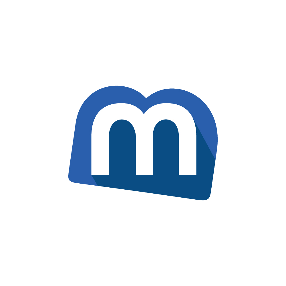 Blue Letter BM Logo Template