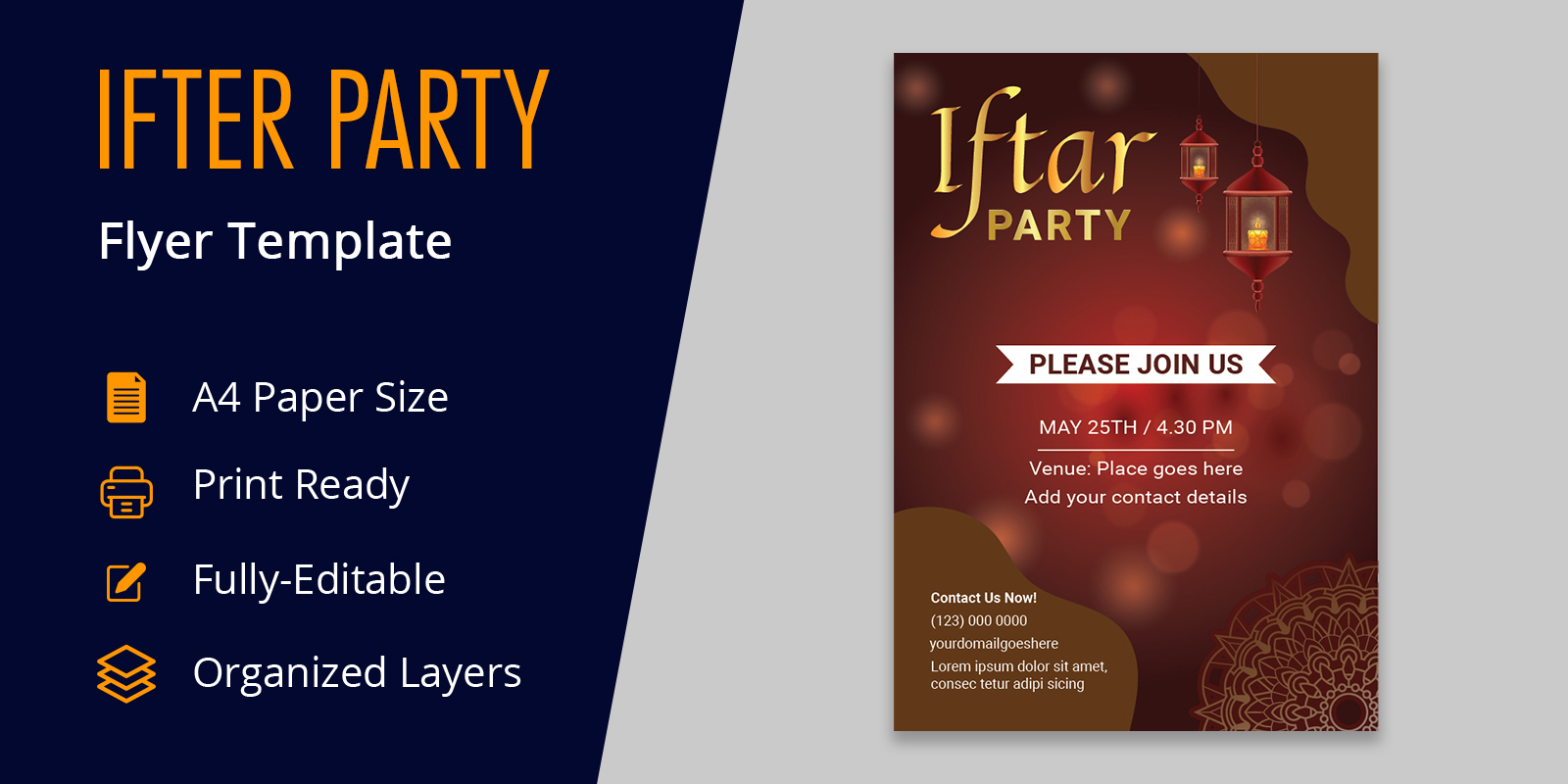 Iftar Party Celebration Corporate Poster