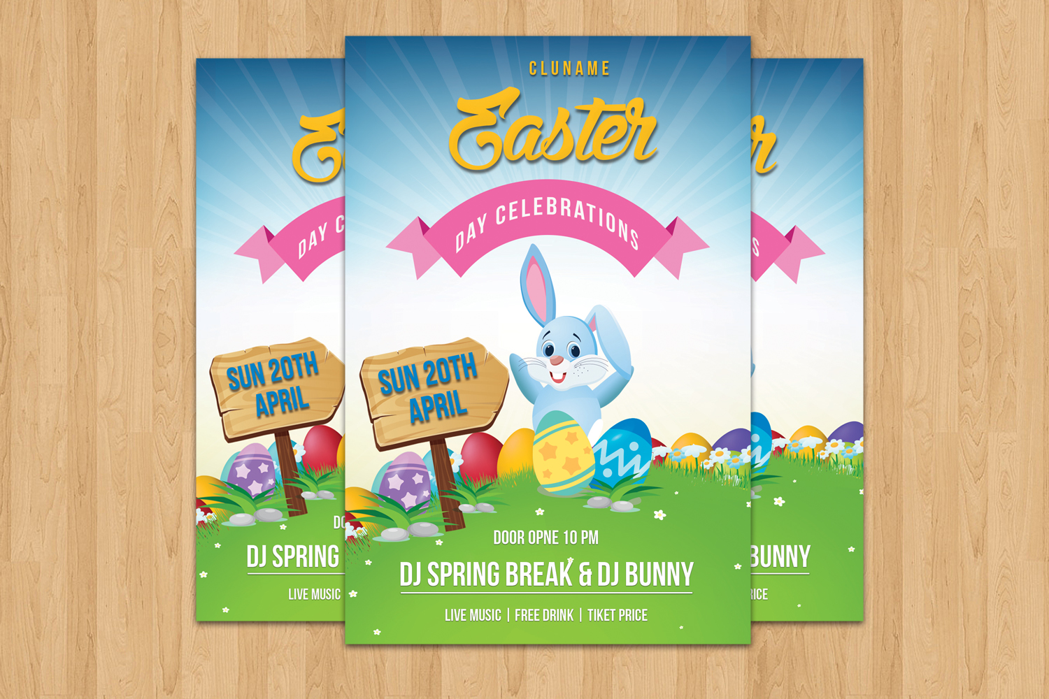 Easter Party Flyer Corporate Identity Template