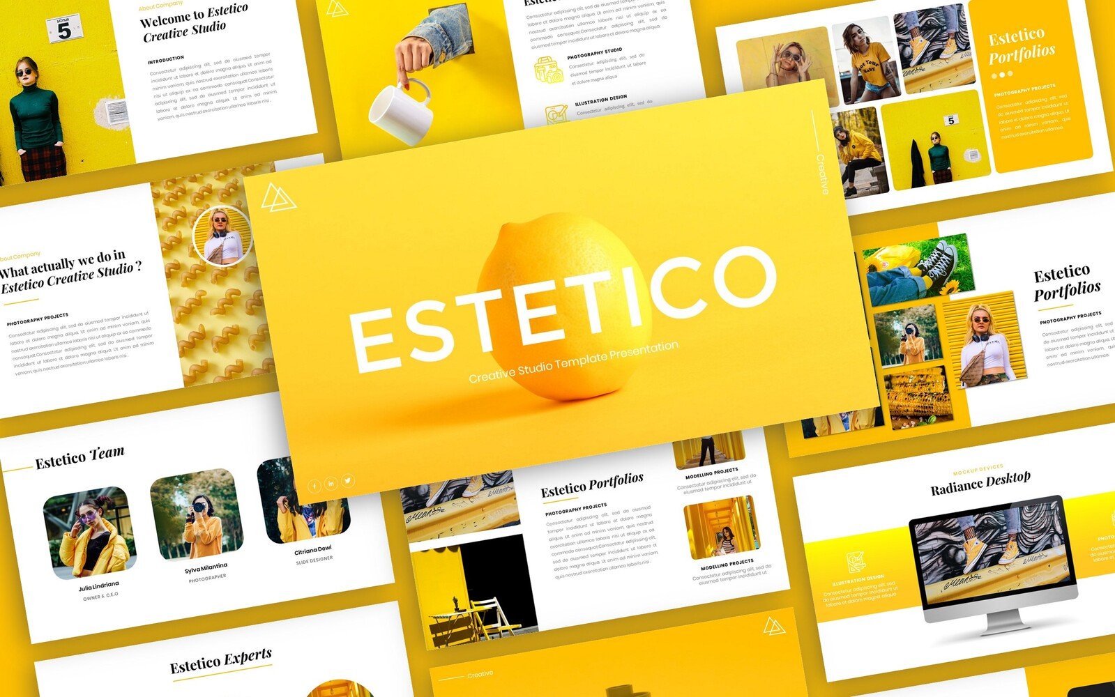 Estetico - Fashion Presentation PowerPoint Template