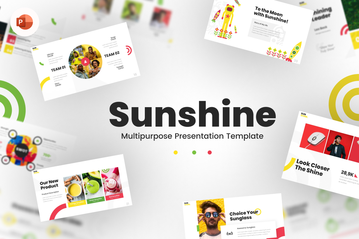 Sunshine - Multipurpose  Content Creative PowerPoint Template