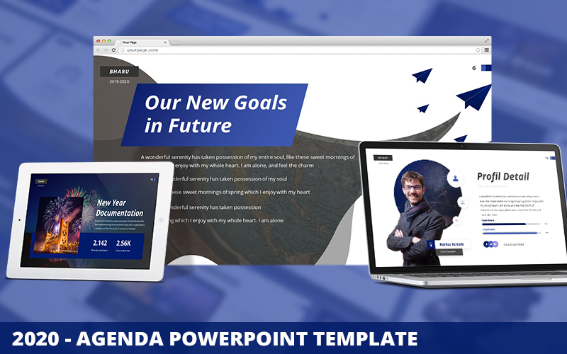 2020 - Agenda Powerpoint Template