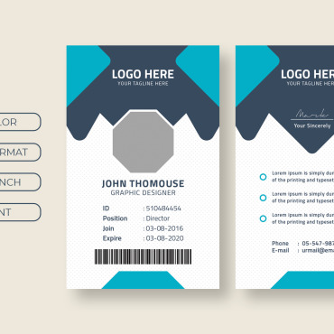 Id Card Corporate Identity 173372