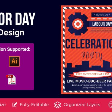 Labour Day Corporate Identity 173379