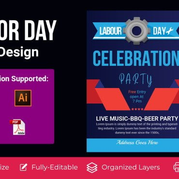 Labour Day Corporate Identity 173381