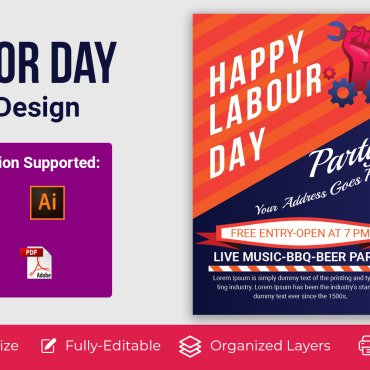 Labour Day Corporate Identity 173384