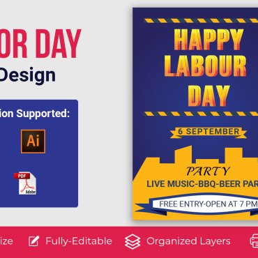 Labour Day Corporate Identity 173387