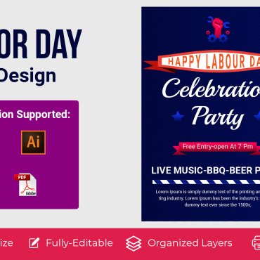 Labour Day Corporate Identity 173393