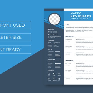 Resume Geometric Resume Templates 173428