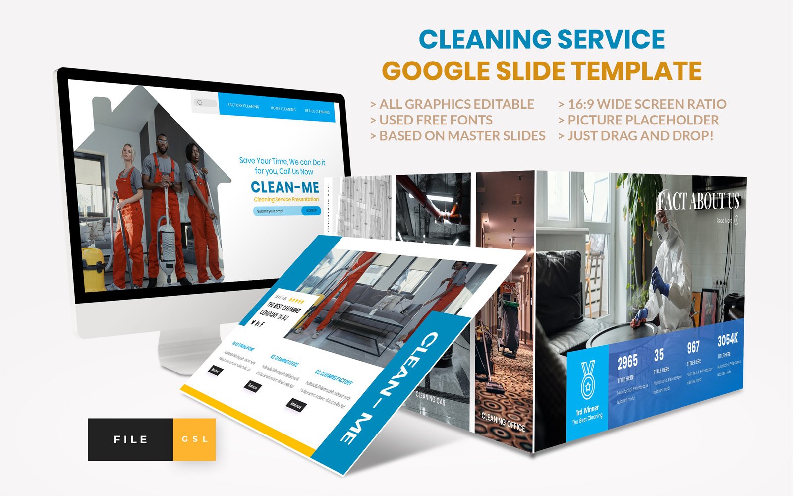 Cleaning Service Google Slide Template