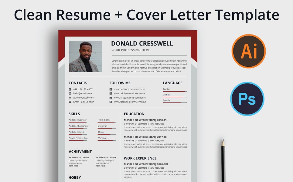 Donald Resume/ CV Template
