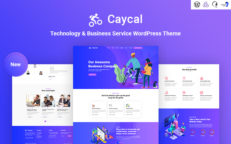 Caycal -  Startup Technology & Business Service WordPress Theme