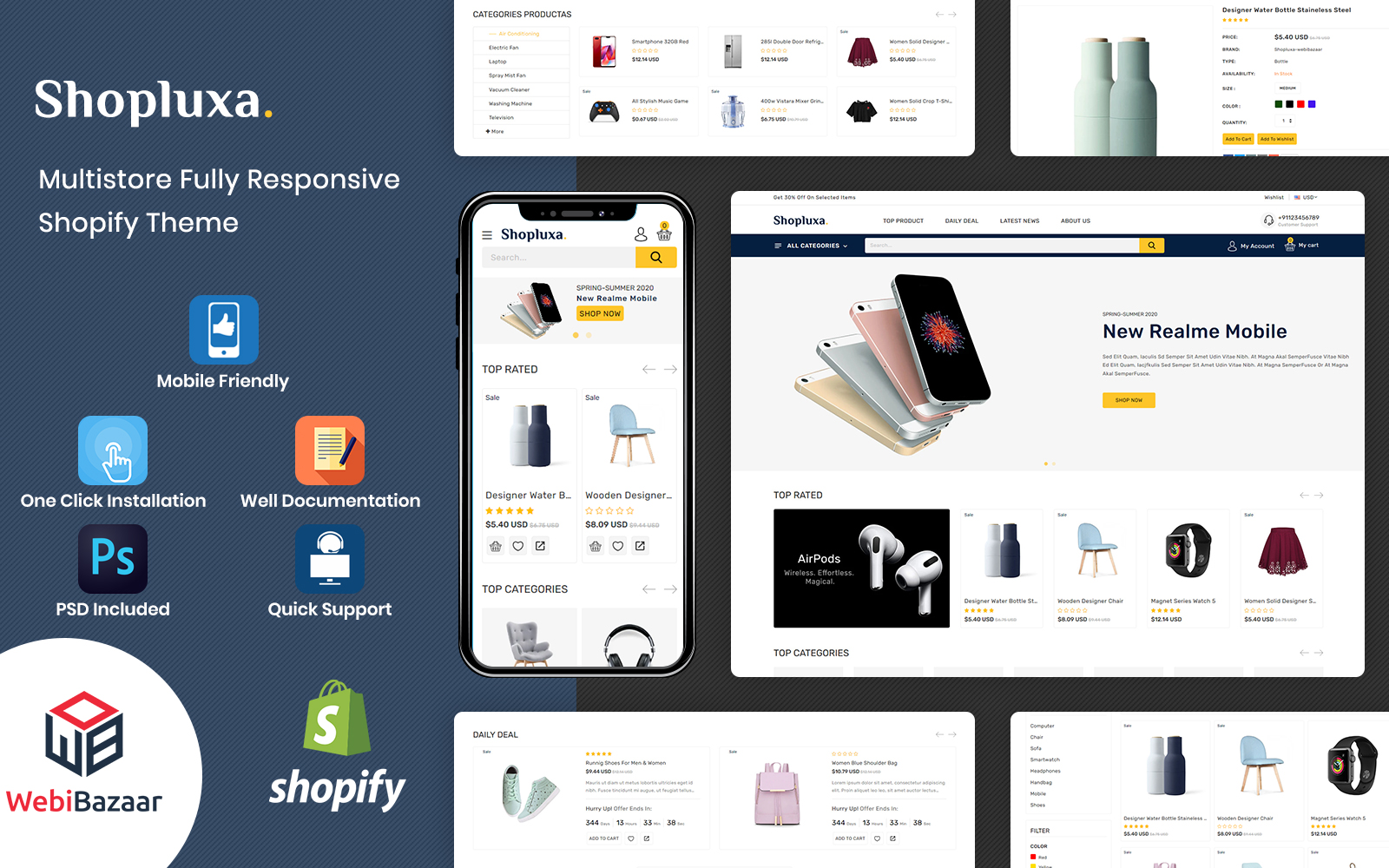 Shopluxa - Multipurpose Premium Shopify Website Template