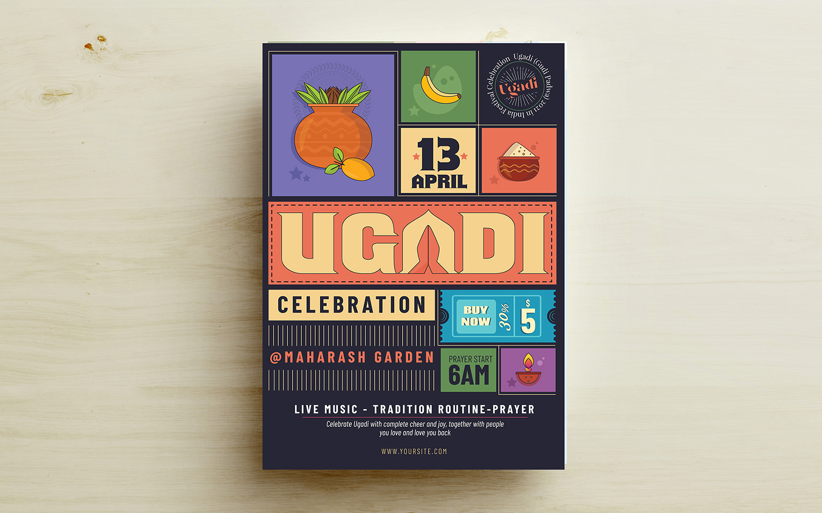 Ugadi Festival Flyer Corporate Template