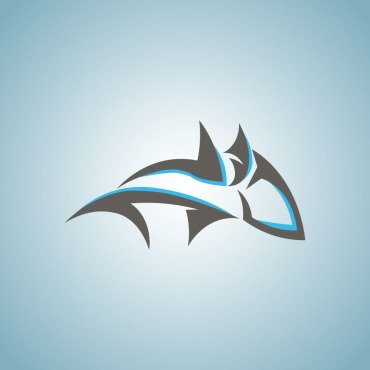 Animals Blue Logo Templates 173984