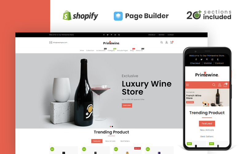 Prime Wine Store Shopify Theme