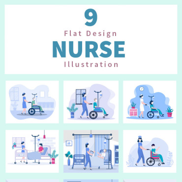 Clinic Nursing Illustrations Templates 174271