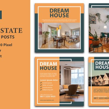 Estatesocialbusinessmodernsocial Mediahomedesignmarketingbannerpropertypostcorporatecreativesocial  174321