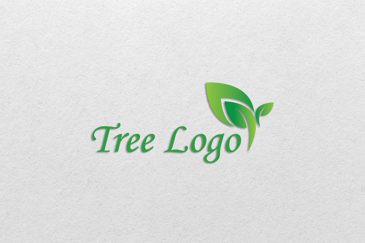 Green Tree Leaf Logo template