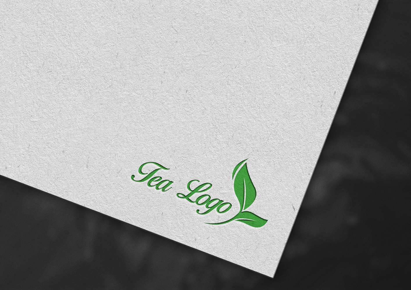 Tea Green Leaf Logo template