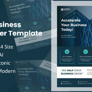 Template Flyer Corporate Identity 175234