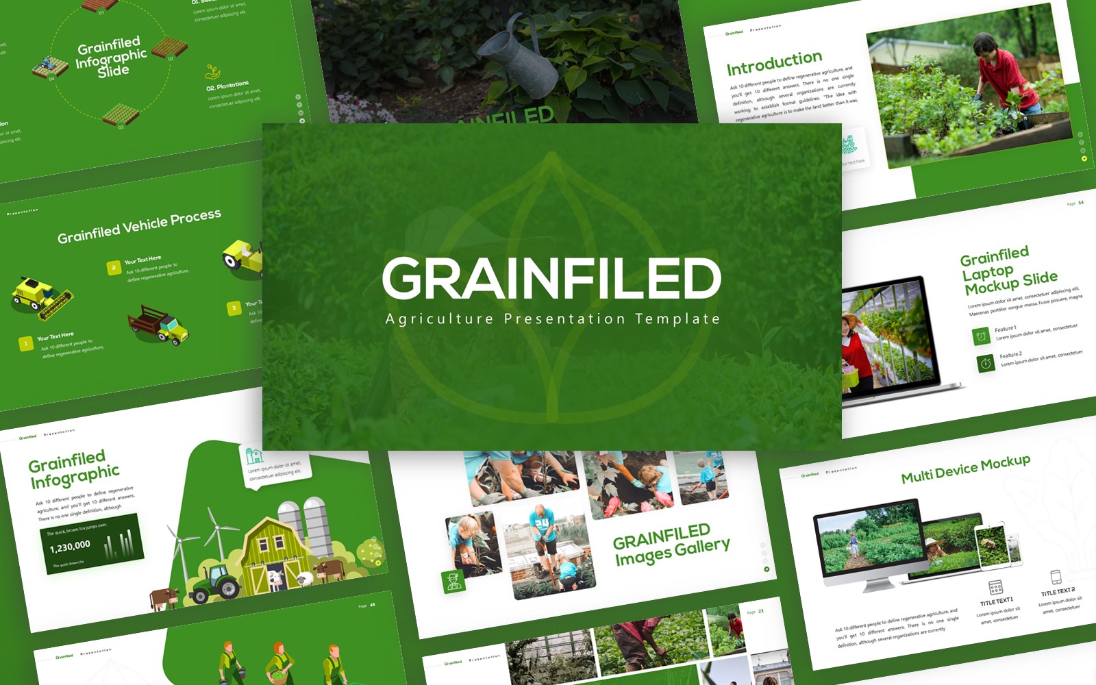Grainfield - Agriculture Multipurpose PowerPoint Template