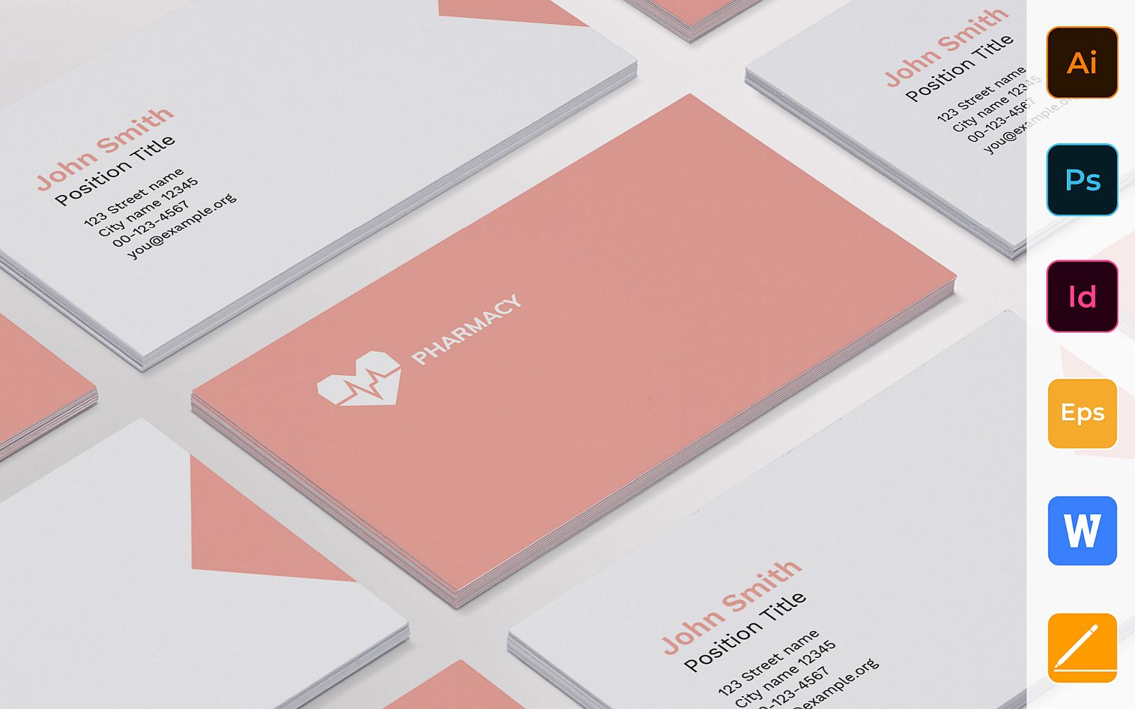 Professional Pharmacy Business Card Template
