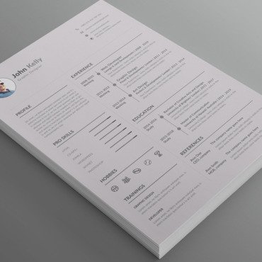 A4 Clean Resume Templates 175564