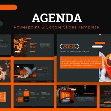 Orange Black PowerPoint Templates 175634