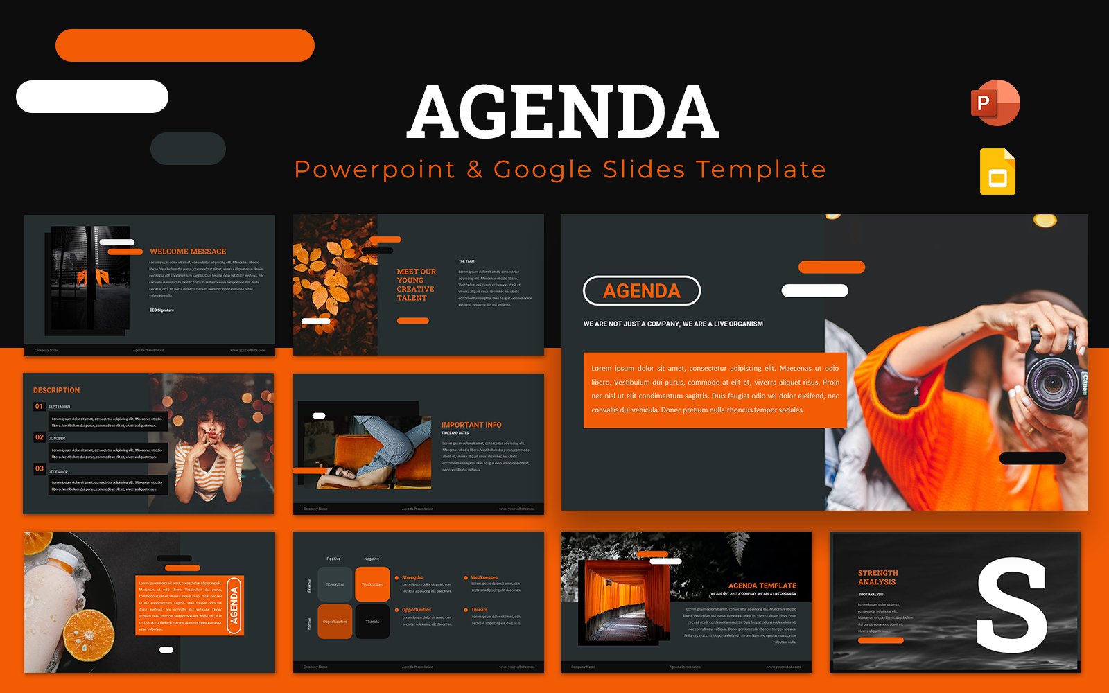 Agenda Powerpoint Presentation Template